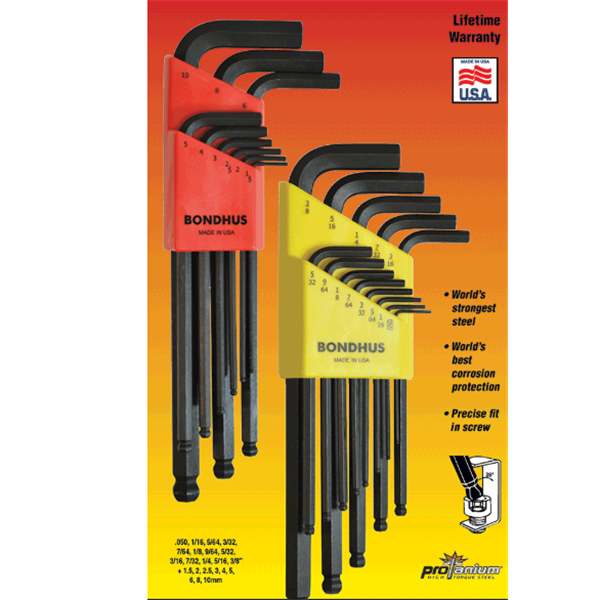 美國(guó)Bondhus波頭L型扳手TLX8S